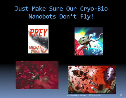Flying nanobots